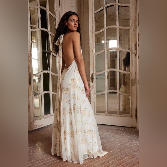 Free People Embroidered Holding On Convertible Maxi Dress